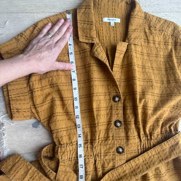 Madewell Tan Button-Front Jumpsuit - Picture 12 of 16